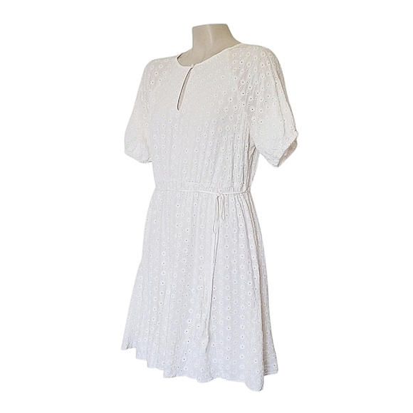 Madewell Petite Eyelet Tassel-Tie Mini Dress Coastal Cowgirl Cottagecore Boho 10 - Picture 5 of 9